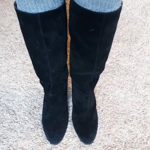 Nine West suade black boots